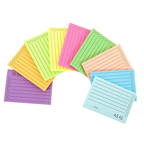 TOGEVAL 9St Fluoreszierende Haftnotizen Wohnaccessoires Büro-Notizblöcke Wand-Haftnotizen sticky notes book stule Notizblöcke für den täglichen Gebrauch Aufkleber für Büronotizen Papier von TOGEVAL