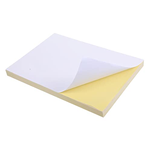 TOGEVAL A4 Matte Selbstklebende Druckpapier Etiketten Bedruckbare Aufkleber Für Tintenstrahldrucker Klebeetiketten Für Labels Und Adressen Ideal Für Bastelprojekte Und von TOGEVAL