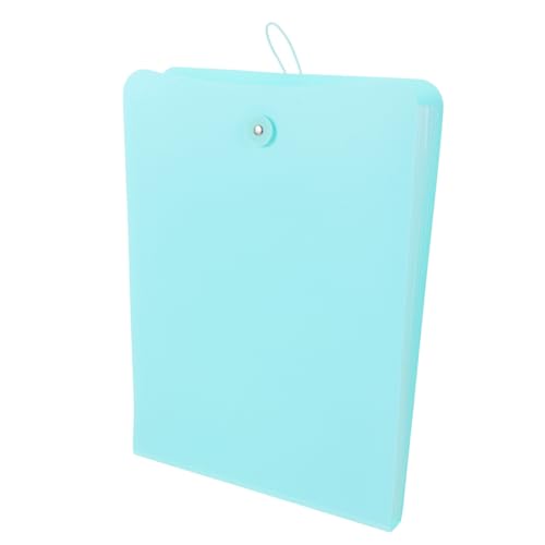 TOGEVAL Aufbewahrungstasche Aktenordner Dokumententasche Dokumentenmappe Office-datei-organizer Dateitasche Datendateiordner Geldschein-organizer Mit Taschen Light Green Plastik von TOGEVAL