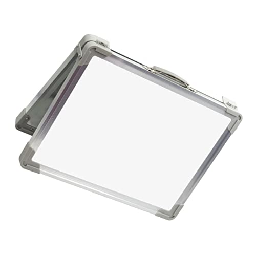 TOGEVAL Desktop-whiteboard Kleine Trocken Abwischbare Tafel Tischstaffelei Magnetisches Whiteboard Desktop-staffelei Whiteboard Trocken Abwischbar Mini-whiteboards Weiß Aluminiumlegierung von TOGEVAL