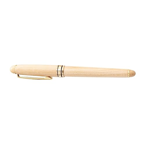 TOGEVAL Füllfederhalter aus Sandelholz goldener Stift Geschäftsgeschenke für kalligraphie-stifte kalligraphie stifte Retro-Füllfederhalter Vintage Füllfederhalter Rostfreier Stahl Khaki von TOGEVAL