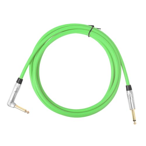 TOGEVAL Gitarrenkabel Kabel Für Gitarre Effektkabel Für Musikinstrumente E-bass-audiokabel Gitarren-patchkabel Gitarreneffektkabel Bass-effektkabel Audioverbindungskabel Green Gummi von TOGEVAL