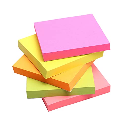 TOGEVAL Haftnotizen Quadrat Selbstklebend Zufälligen Farben Pro Pad Ideal Für Büro Und Zuhause Vielseitige Post Pads Für Notizen Und Erinnerungen von TOGEVAL