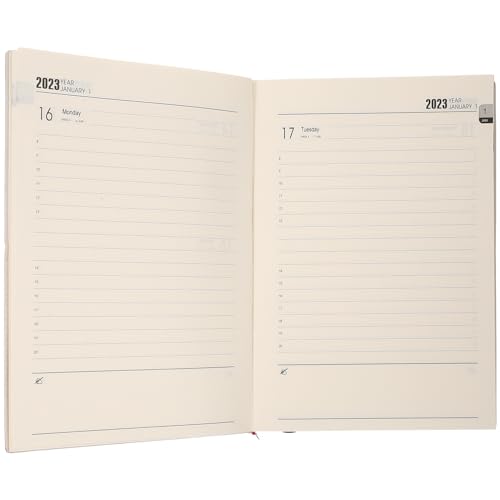 TOGEVAL Planer Kalender nachfüllt akademischer Kalender Agenda Raster-Notizbuch Zeitplan Liste schülerkalender work planner tragbarer Notizblock Jahresplan Notizblock Dowling-Papier Rosa von TOGEVAL