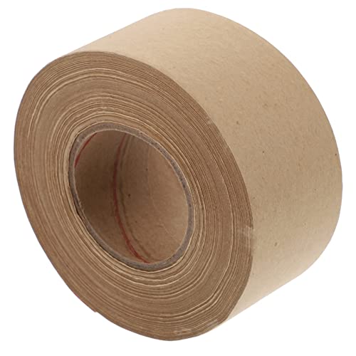 TOGEVAL Wasseraktiviertes Kraftpapier Klebeband Beschriftbares Verpackungsklebeband 48mm x Praktisches Und Einfach Abreißbares Packband Für Karton Und Umzug von TOGEVAL