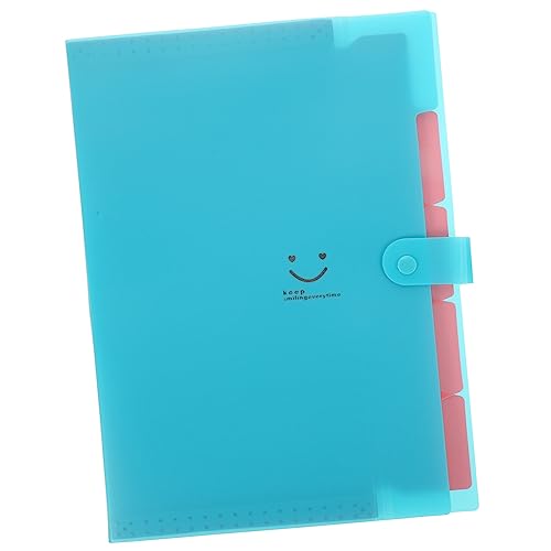 TOGEVAL a4 Ordner Dateiorganisator Aktenordner 5 Fächer Bürozubehör a4 akkordeonordner aufbewahrungssack storage pockets büro zubehör Dokumentenorganisator Dateiordner-Organizer pp Blue von TOGEVAL