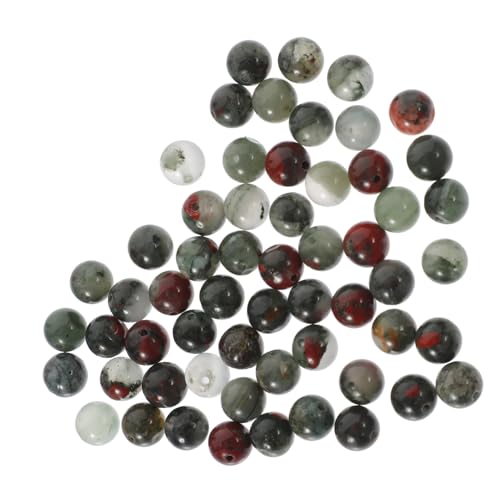 1 Saite Afrikanische Blutsteinperlen Halbedelperlen DIY Perlen Masse echte Perlen natursteinperlen gemstone beads lose Abstandsperlen Perlen für die Herstellung von Halsketten TOKIDNY von TOKIDNY