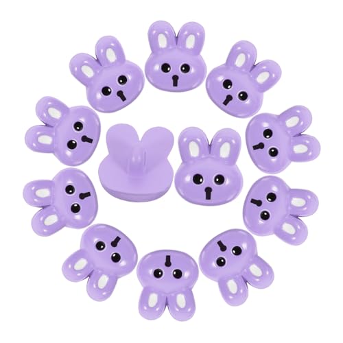 12St Hasenknöpfe sortierte Knöpfe Hasen-Modellierknöpfe große Knöpfe Cartoon-Knöpfe Hosenknopf igelkostümkinder fashing costume kinder schuh Cartoon-Harzknöpfe Mantelknopf Violett TOKIDNY von TOKIDNY