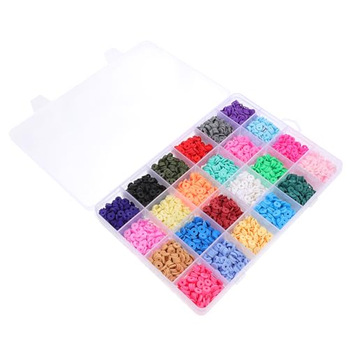 TOKIDNY 1 Box Polymer Ton Perlen Bunte Abstandshalter Für DIY Schmuckherstellung Bastelzubehör Für Halsketten Und Armbänder Farbvielfalt Ideal Für Kreative Projekte von TOKIDNY