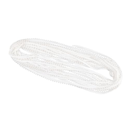 TOKIDNY 1 Rolle DIY-Kleidungszubehör Spitzenbesatzband Band Stoff Spitze Stoffspitze Brautschmuck umstandsmantel schwangerschafts kleidung DIY Bandspitze Accessoires aus Perlenspitze Weiß von TOKIDNY