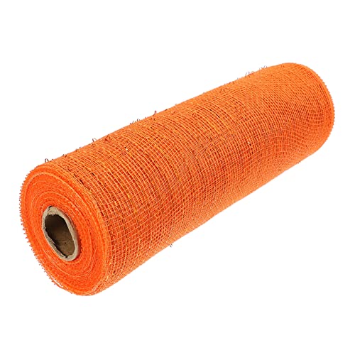 TOKIDNY 1 Rolle dekoratives Netz Halloween-Kranz-DIY- Halloween-Girlande Schleife halloween dekoration halloween-dekoration geschenkband dekorative Netzbänder Netzband Polyester Orange von TOKIDNY