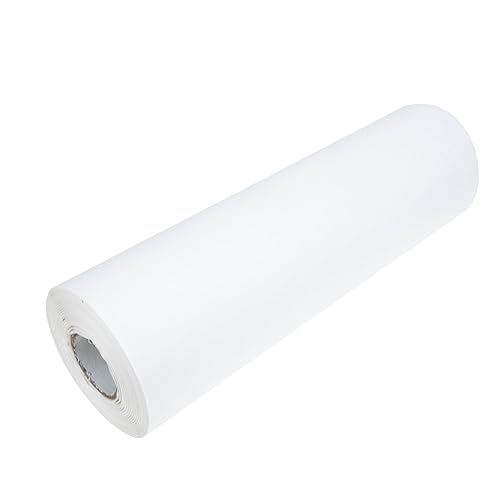 TOKIDNY 1 Rollenrolle Rolle aus Kraftpapier Pinnwandpapier Geschenkpapier Blumenstraußpapier Blumenpapier paketpapier packpapier Blumenverpackungspapier kraft verpackungsmaterial Weiß von TOKIDNY