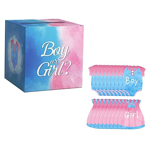 TOKIDNY 1 Satz Geschlecht offenbaren Partydekor Dekoration Gefälligkeiten Spiele Bausatz Inhaber babyshowerparty Gender Reveal dekoring Geschlecht enthüllen Requisiten Partyzubehör Papier von TOKIDNY