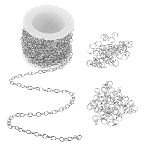 TOKIDNY 1 Satz Schmuckkette Kette Zur Herstellung Von Armbändern Hummerschere Armband Verlängerungskette Kettenverlängerung Verlängerungsketten Für Schmuck Armbandkette Silver Legierung von TOKIDNY