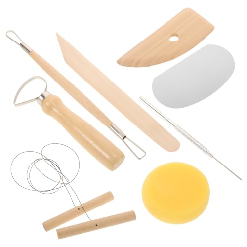 TOKIDNY 1 Satz Werkzeugset Aus Ton Ton-kunst-set Modellierwerkzeuge Aus Ton Bildhauerwerkzeuge Modelliermasse Töpferwerkzeugsatz Töpferwerkzeuge Und Zubehör Diy-töpferset Ton-kit Schwamm von TOKIDNY