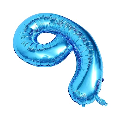 TOKIDNY Folien Zahl Ballon Bunte Party Deko Für Geburtstag Jubiläum Hochzeit Und Feierlichkeiten Riesen Zahlenballon Als Hintergrunddeko von TOKIDNY