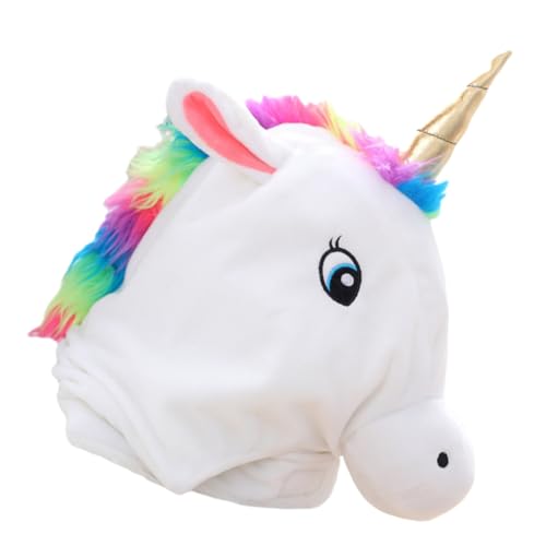 TOKIDNY Niedliches Einhorn Kopfbedeckung Kreatives Einhorn Party Zubehör Perfekt Für Halloween Und Kostümpartys Adorable Unicorn Headgear Für Und Erwachsene von TOKIDNY