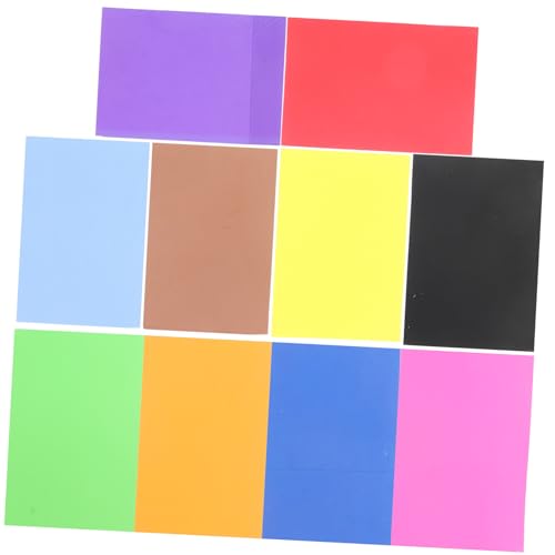 TOKIDNY 10 Blätter Eva-Schaumpapier buntes Kartonpapier Schaumpapier selber machen DIY handgefertigte Materialien bunter Karton bunte Bastelpapiere zum Selbermachen Basteldekorationspapier von TOKIDNY