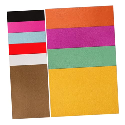 TOKIDNY 10 Blätter Glitzerpapier Farbiges Kartonpapier Diy-material Kartenvorrat Farbig Diy-papier Buntes Papier Bunter Karton Farbiges Bastelpapier Papier Zum Basteln Diy Liefert Colorful von TOKIDNY