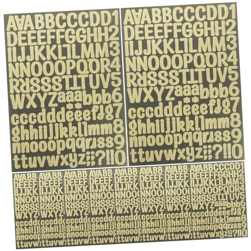 TOKIDNY 10 Blatt Selbstklebende Glitzer Buchstabenaufkleber Dekorative Alphabet Und Zahlen Aufkleber Für Bastelprojekte Geschenkverpackungen Und Scrapbooking von TOKIDNY