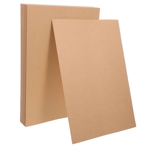 TOKIDNY 100 Blatt Brauner Bastelkarton, Leere Karteikarten, 180 G Kraftkarton, Malerei, Handgeschöpftes Papier, Dicker Brauner Karton Für Einladungen, Menüs, Basteln, Diy-karten, von TOKIDNY