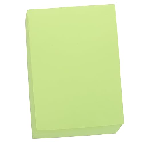 TOKIDNY 100 Blatt farbiges A4-Papier farbiges Kartonpapier doppelseitiges Origami-Papier bunte Papiere faltpapier druckerpapier bunt Zeichenpapier farbiges papier selber machen Light Green von TOKIDNY