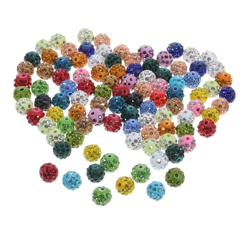 TOKIDNY 100 Stück Polymer Ton Perlen, Schmuck Lose Perlen, Strass Perlen, Lose Perlen Zur Schmuckherstellung, Perlenkette, Perlen Zur Schmuckherstellung, DIY Bastelzubehör, DIY Zubehör von TOKIDNY