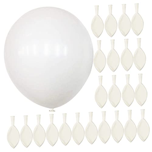 TOKIDNY 100 Stück Weiße Latexballons 12 Zoll Perfekte Themenballons Für Babypartys Und Hochzeitsfeiern Ideal Für Dekoration Und Kreative Ballontiere von TOKIDNY