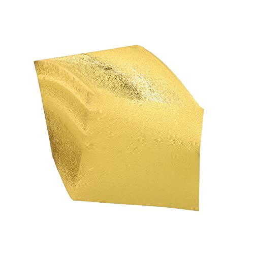 TOKIDNY 100St Einseitiges Perlmutt-Origami Origami-Goldpapier Folie Origami-Papier Glitzerkartonpapier Gold origami papier kreativpapier quadratisches Faltpapier Faltbares Papier Golden von TOKIDNY