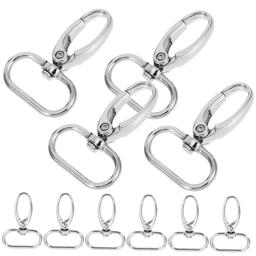 TOKIDNY 10St Schließe Tasche Zubehör Schwenkschnallen Hundehalsband Zubehör Verstellbarer Ringverschluss gepäckgurt verstellbare Eisenringschnallen verstellbare Ringschnallen Metall Silver von TOKIDNY