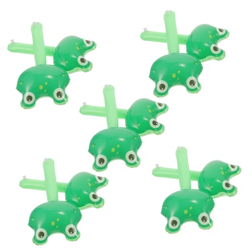 TOKIDNY 10st Aufblasbares Spielzeug Für Kinder Froschhammer-spielzeug Tierischer Aufblasbarer Hammer Spielzeuge Mit Aufblashämmern Quietschender Hammer Aufblasbarer Froschstab Pvc Green von TOKIDNY