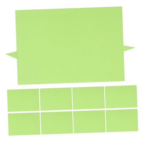 TOKIDNY 10st Kartenvorrat Farbiger Halloween-karton Buntes Kartenmaterial Scrapbook-karton Bastelkarton Weihnachtskarton Dekorativer Karton Farbkarton Karton Farbig Papier Green von TOKIDNY