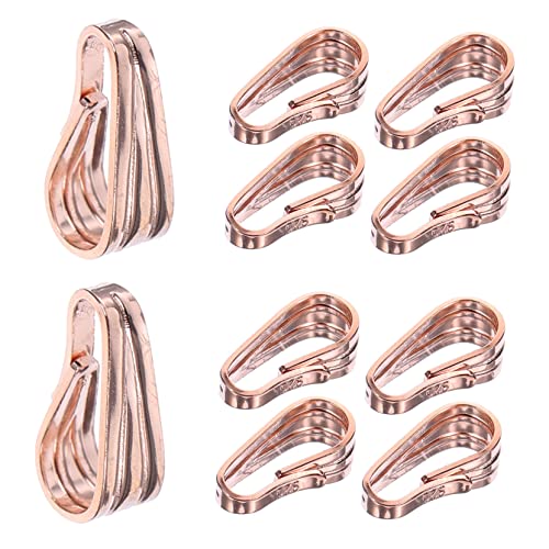 TOKIDNY 10st Zubehör Für Guazi-schnallen Diy Schmuckverschluss Schmuckfunde Verschlüsse Für Die Schmuckherstellung Halsketten-kit Für Die Schmuckherstellung Klemmbügel Rose Gold 925 Silber von TOKIDNY