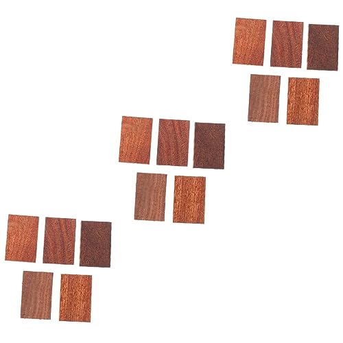 TOKIDNY 15 Stk Bauholz naturholz holzspielsachen holzdielen bretter plakafarbe holziges Dekor Schnitzblöcke holzblock selber machen holz DIY material Kleinblättriges rotes Sandelholz Brown von TOKIDNY