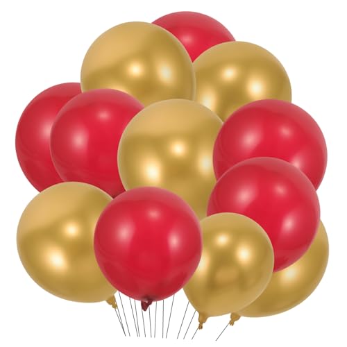 TOKIDNY 150 Stück Latexballons Rot Und Stilvolle Hochzeits Und Valentinstagsballons Perfekte Dekoration Für Heimfeste Und Partys Elegantes Partyzubehör Für Besondere Anlässe von TOKIDNY