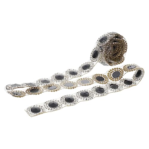 TOKIDNY 1Stk Bohrstange Strassband Strass-Wraps fajas para vestidos Diamant-Bling-Band funkeln hochzeitsdeko hochzeitsdeco Strassgürtel für Kleidung handwerk machen band Strasssteine Black von TOKIDNY