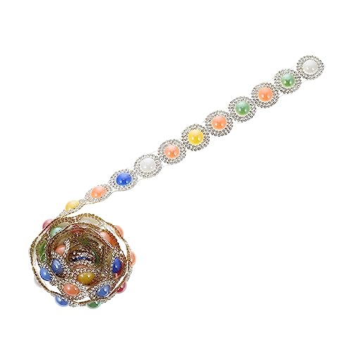 TOKIDNY 1stk Bohrstange Handwerk Machen Band Diy Diamantgitter Diamant-bling Strassbandbesatz Glitzer-diamant-gürtel Strassbandgürtel Strassringe Für Damen Funkeln Strasssteine Colorful von TOKIDNY