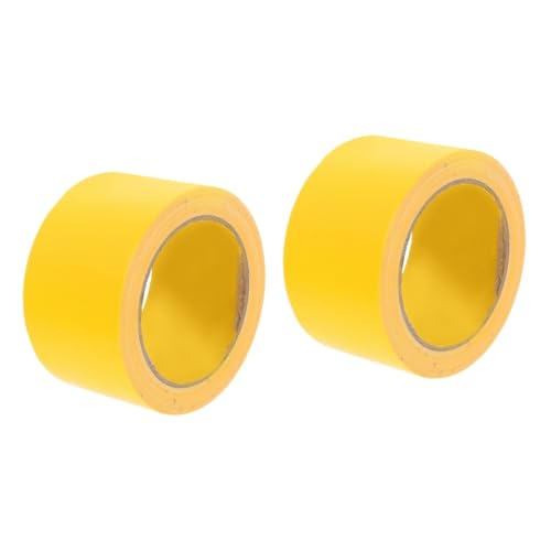 TOKIDNY 2 Rollen Wasserdichtes Gewebeband Kanaldichtung Teppichklebeband Für Den Haushalt Wasserdichtes Band Selbstklebendes Paketband Paketzubehör Klebeband Wasserdicht Yellow von TOKIDNY