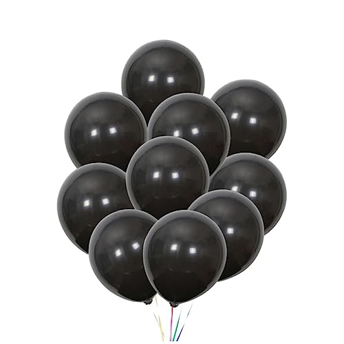 TOKIDNY Schwarze Matte Latex Ballons Party Ballons Für Hochzeit Geburtstag Halloween Dekoration Hochwertige Luftballons Für Feiern Und Events von TOKIDNY