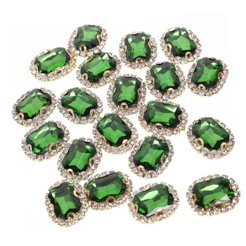 TOKIDNY 20St exquisite kleine Strasssteine bastelzeug rhinestones Handgemachte Materialien accesories beschläge kleidung nähen strass bastelt Strasssteine Kleidung Strass Glas Green von TOKIDNY