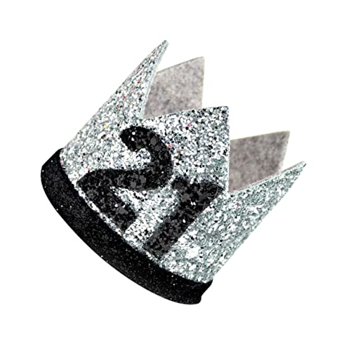 TOKIDNY 21 Hut zum Geburtstag party accessoires birthday crown geburtstagsdeko Geburtstagsfeier geburtstagskrone lustiger Partyhut Geburtstags-Tiara-Hut Glitzerhut Geburtstagskappe von TOKIDNY