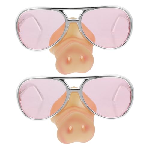 TOKIDNY 2St Cosplay-Party-Brille Grouch Brille Kinderbrille verrückt Bogen tierkostüme faschingsbrille party accessoires sonnenbrillen Zubehör Partybrille lustige Brille Rosa von TOKIDNY