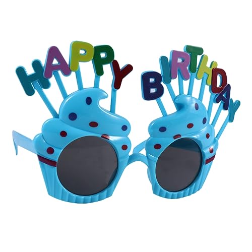 TOKIDNY 2st Geburtstagsparty-brille Lustige Brille Abschlussball-sonnenbrille Cosplay-party-brille Geburtstagskostümbrille Geburtstag Brillenfassungen Brille Für Kinder Partybrille Blue von TOKIDNY