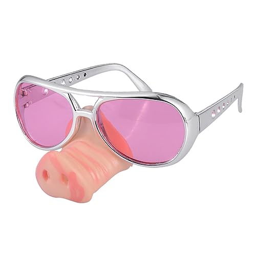 TOKIDNY 2st Partybrille Halloween-party-brille Neuartige Sonnenbrille Alberne Sonnenbrille Für Erwachsene Halloween-schweinenasenbrille Sonnenbrille Anziehen Gastgeschenke Für Schweine von TOKIDNY