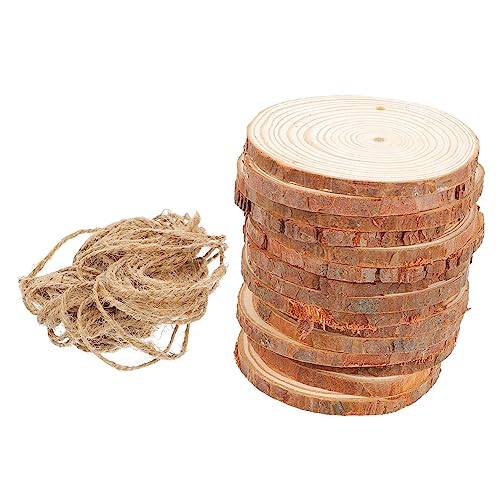 TOKIDNY 30St bastel set für kinder weihnachtsbaumdeko Holzdekoration für Partys Naturholz Bastelset Basteldübel Weihnachtsdekoration Holzscheiben bemalen unfertige Holzscheibe Kiefernholz von TOKIDNY