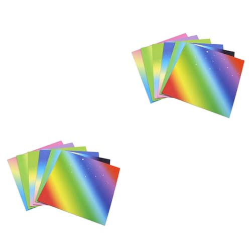 TOKIDNY 348 Stk Papiere falten glänzendes Faltpapier Regenbogenfaltpapier quadratisches Papier doppelseitiges Origami-Papier squares kraftpapier kraft paper kreatives Origami Papierfalten von TOKIDNY