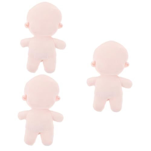 TOKIDNY 3St Körperpuppe Puppen Kleidung Puppen Klamotten Puppenbastelei Toy Dolls Puppenkollektion Spielzeug Puppe für DIY Stoffpuppe selber Machen Leere humanoide Plüschpuppe PP Baumwolle von TOKIDNY