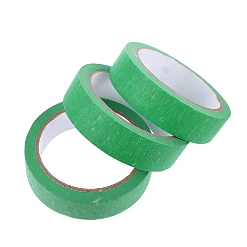 TOKIDNY 3St Malerband Bastelband Etikettenrollenband beschreibbares Beschriftungsband farbiges klebeband washi-tape aufkleber praktisches Abdeckband selbstklebendes Abdeckband Papier Green von TOKIDNY