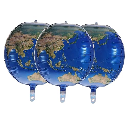 TOKIDNY 3st Ballon Spielabend Dekor Wanddekoration Für Geburtstagsfeier Hochzeitsdekoration Aufblasbarer Wanddekoration Für Die Babyparty Kinder Dekor Blue Aluminiumfolie von TOKIDNY