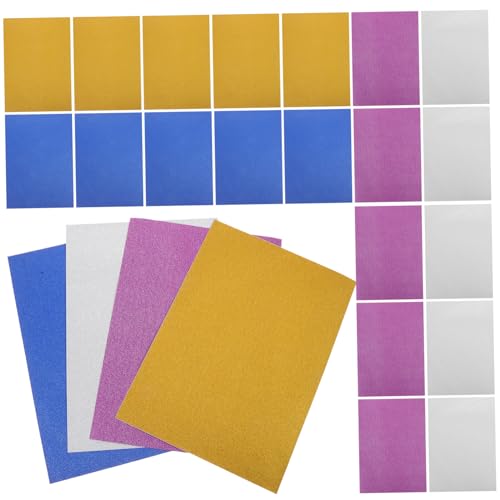 TOKIDNY 40 Blätter Glitzerkarton kreativpapier paketpapier wickelpapier verpackungspapier geburtstagseinladungen Glitzerpapier zum Basteln Kartenvorrat farbig DIY-Material Kartonpapier von TOKIDNY